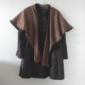 Vintage cashmere blend Novelti coat with cape  rare piece